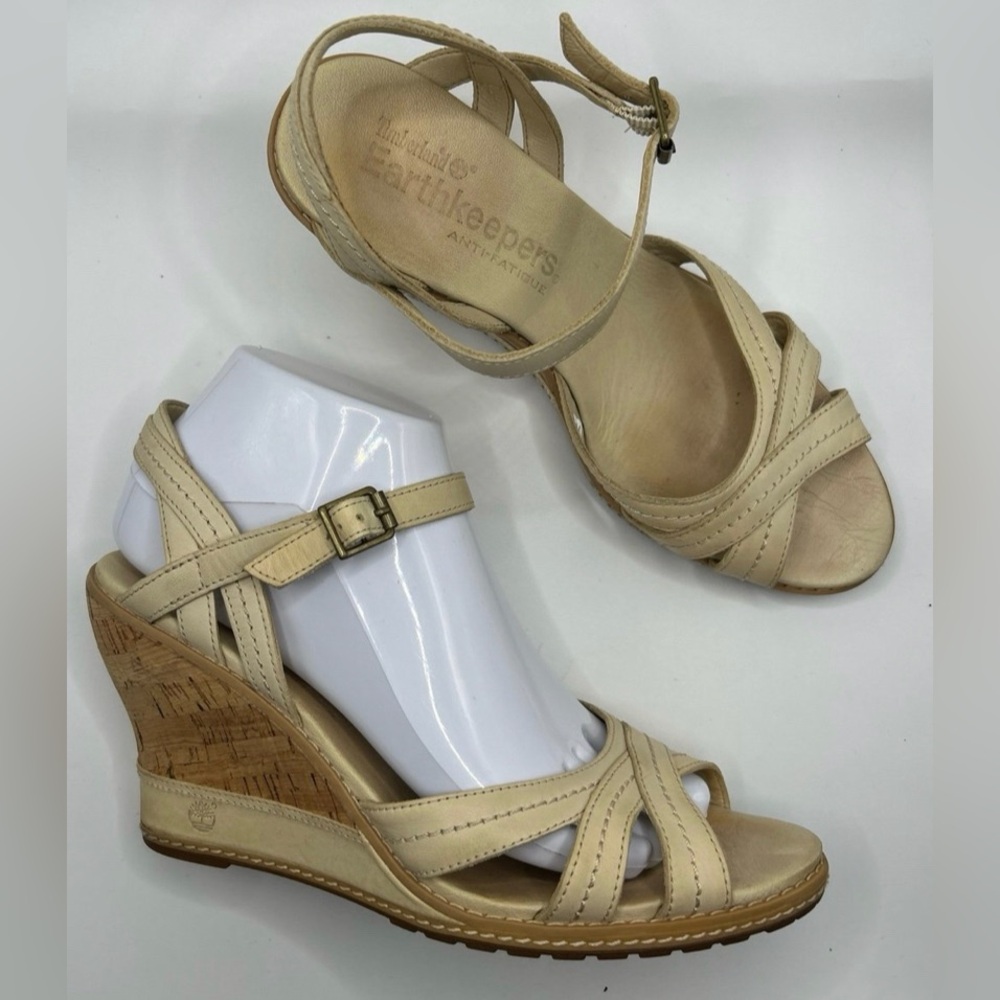 Timberland Women Earthkeeper Maeslin Wedge Sandals Size 8